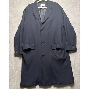 Sandro Paris Navy Trench Coat Women's‎ Medium Classic Tailored Long Coat